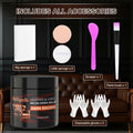 [Like New] Jallgedk Leather Recoloring Balm Leather Repair Kit Furniture Brown by Deal US