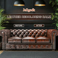 [Like New] Jallgedk Leather Recoloring Balm Leather Repair Kit Furniture Brown by Deal US