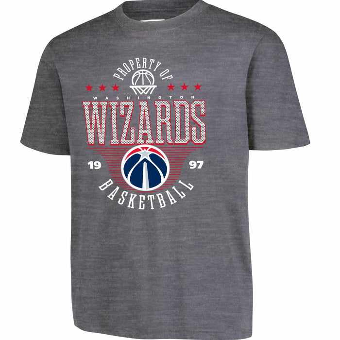 Ultra Game Boys' Mad Props T-Shirt Washington Wizards Heather Charcoal Size 8 by Deal US