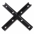 CLEAR STYLE T Tracks Woodworking Double-Cut Universal Intersection Kit 3" Black by Deal US