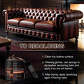 [Like New] Jallgedk Leather Recoloring Balm Leather Repair Kit Furniture Brown by Deal US