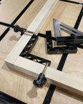 CLEAR STYLE T Tracks Woodworking Double-Cut Universal Intersection Kit 3" Black by Deal US