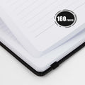 XRUNMIX Lined Journal Notebook 5.7x8in 160 Pages 100 GSM Black 1 Pack by Deal US