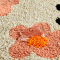 Ouyattle Halloween Ghost Bath Mat Non-Slip Washable Boho Floral Khaki by Deal US