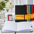 XRUNMIX Lined Journal Notebook 5.7x8in 160 Pages 100 GSM Black 1 Pack by Deal US