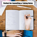 XRUNMIX Lined Journal Notebook 5.7x8in 160 Pages 100 GSM Black 1 Pack by Deal US