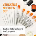 VONEEDL Large Eye Sharp Sewing Needles 6 Sizes 60 PCS Easy Thread by Deal US
