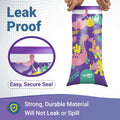 Kids Vomit Bags 20 Pack Disposable Leak Proof Self Sealing Dinosaur Print by Deal US