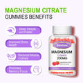 BestBy05/26 Zetelixia Magnesium Citrate Gummies 120 Ct Vegan Raspberry 2 Pack by Deal US