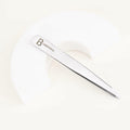 BLISSOTOPIA 2-in-1 Eyelash Curler and Tweezer Set Silver Travel Friendly by Deal US