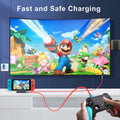 SUTWKAM 100W 20Gbps Switch Charger Cable 3-in-1 Orange by Deal US