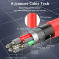 SUTWKAM 100W 20Gbps Switch Charger Cable 3-in-1 Orange by Deal US