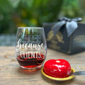 Pokolllee Funny Wine Glass Gift for Hairdresser Makeup Artist Clear Glass by Deal US