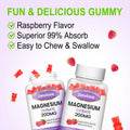 BestBy05/26 Zetelixia Magnesium Citrate Gummies 120 Ct Vegan Raspberry 2 Pack by Deal US