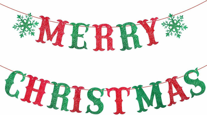 TeePolly Merry Christmas Banner Party Supplies Whoville Xmas Decorations by Deal US