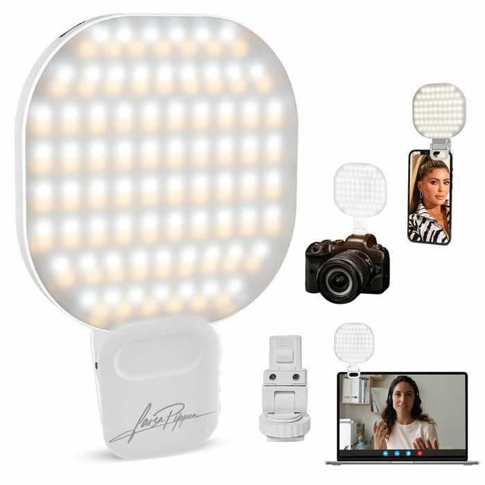 THE LARSA LIGHT Larsa Pippen LARSA Light LED Selfie-Light Clip White by Deal US
