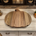 FASTYJK Halloween Pumpkin Wooden Cutting Board with Handle 14.96x11.81in by Deal US