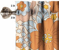 JanJCurt Retro 70s Floral Valance Hippie Flower Power Polyester 54x18in by Deal US