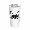 Fenmshairy Boston Terrier Stainless Steel Tumbler 20oz Travel Mug Lid by Deal US