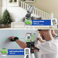 Huepar Pro Rechargeable Green Cross Line Laser Level 360° Magnetic Bracket by Deal US