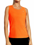 Haimont Women's Sleeveless Workout Tank Top Dry Fit Orange Size XS by Deal US