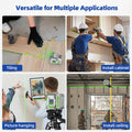 Huepar Pro Rechargeable Green Cross Line Laser Level 360° Magnetic Bracket by Deal US
