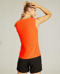 Haimont Women's Sleeveless Workout Tank Top Dry Fit Orange Size XS by Deal US