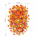 Ivydale 2 PCS Artificial Fall Hanging Flowers Silk Faux Petunias Orange+Yellow by Deal US