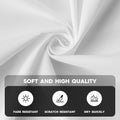 Horaldaily Black 60x120in Rectangular Polyester Tablecloth Stain Resistant by Deal US