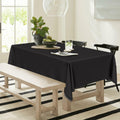 Horaldaily Black 60x120in Rectangular Polyester Tablecloth Stain Resistant by Deal US