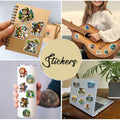 BIGZORO 50 PCS Wilderness Hiking Waterproof Vinyl Stickers Decals Outdoors by Deal US