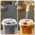 Lusofie 2 Pack Stainless Steel Straw Hole Puncher with Wood Handle by Deal US