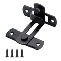 ATEN 90 Degree Stainless Steel Sliding Barn Door Latch Black 1 Pc by Deal US