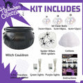 ZUOKEMY Witch Pot Halloween Decoration Light Up Transparent Balls Black by Deal US