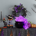 ZUOKEMY Witch Pot Halloween Decoration Light Up Transparent Balls Black by Deal US