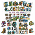 BIGZORO 50 PCS Wilderness Hiking Waterproof Vinyl Stickers Decals Outdoors by Deal US
