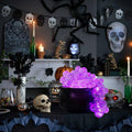 ZUOKEMY Witch Pot Halloween Decoration Light Up Transparent Balls Black by Deal US