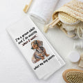 TAEDIN Dachshund Wiener Dog Dish Towel 16x24 Inches Animal Print Polyester by Deal US