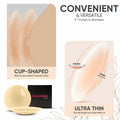 Nippiebye Silicone Reusable Adhesive No Show Nipple Covers Coco Size 8cm by Deal US