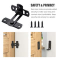 ATEN 90 Degree Stainless Steel Sliding Barn Door Latch Black 1 Pc by Deal US
