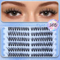 FOINEMYED Lash Clusters 360 Pcs 9-18mm Cat Eye Wispy D Curl Natural by Deal US