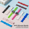 Washun Silicone Band Apple Watch 38-49mm Sport Strap Sapphire Blue Size M/L by Deal US