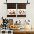 Artoid Mode Halloween Kitchen Towels 18x26 Inch Orange Black Set of 2 by Deal US