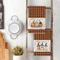 Artoid Mode Halloween Kitchen Towels 18x26 Inch Orange Black Set of 2 by Deal US