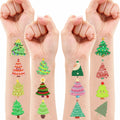 MeoIsDaBest 105 PCS Christmas Tree Temporary Tattoos Multi Color Party Favors by Deal US