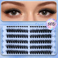 FOINEMYED Lash Clusters 360 Pcs 9-18mm Cat Eye Wispy D Curl Natural by Deal US