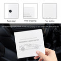 Yourkar 4PCS Car Registration Insurance Holder Organizer Magic Tape White Big by Deal US