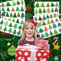 MeoIsDaBest 105 PCS Christmas Tree Temporary Tattoos Multi Color Party Favors by Deal US