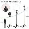 OUSHAACK 69in Phone Tripod Selfie Stick Lightweight Stand with Remote by Deal US