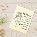 TAEDIN Mental Health Wall Art Poster Hanger Frame 12x16 White Wood by Deal US
